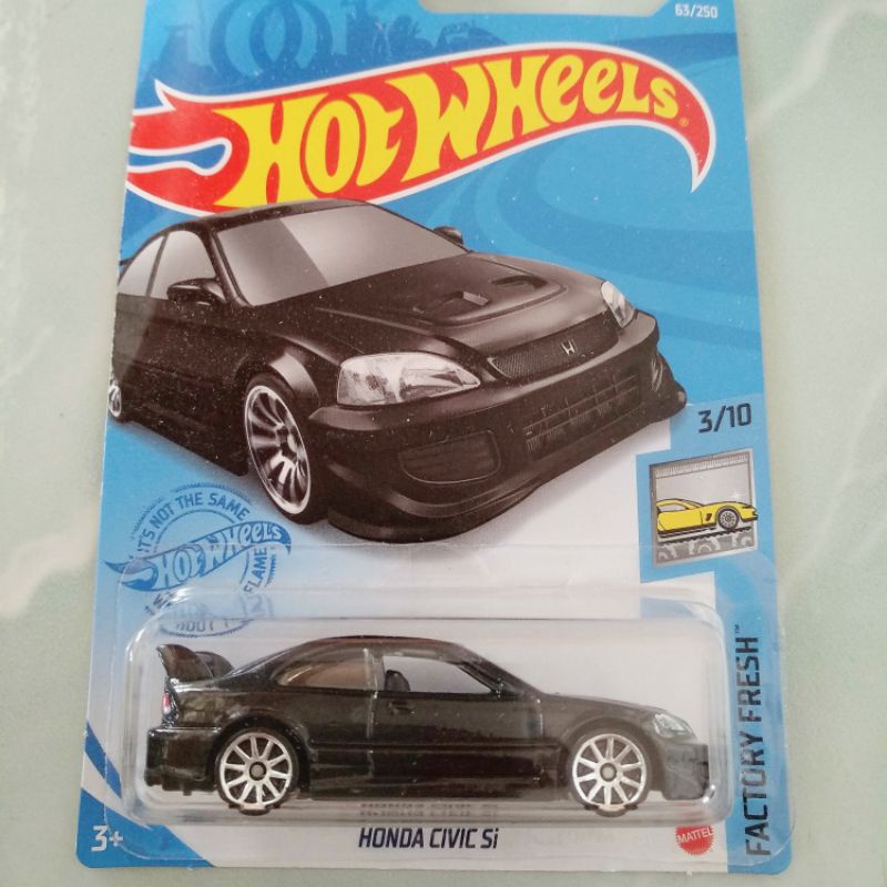 hot wheels honda civic si - black