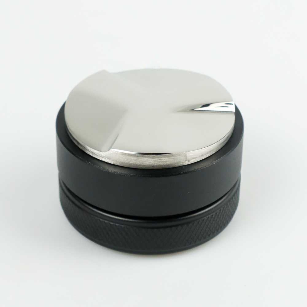 One Two Cups Tamper Kopi Espresso Flat Press Tool Coffee Powder Stainless Steel 51mm - 3153 - Black