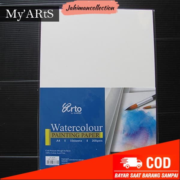 

✨ BISA COD ✨ Arto Watercolor Painting Paper A4 (Cotton 200 gsm)