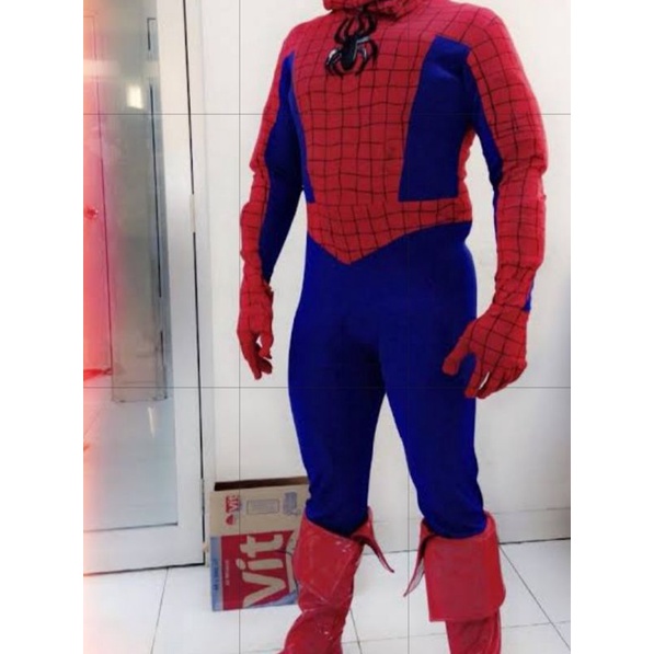 Baju spiderman dewasa asli #spiderman