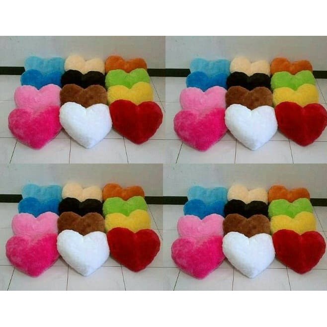 Bantal Bahan Rasfur Bentuk Love