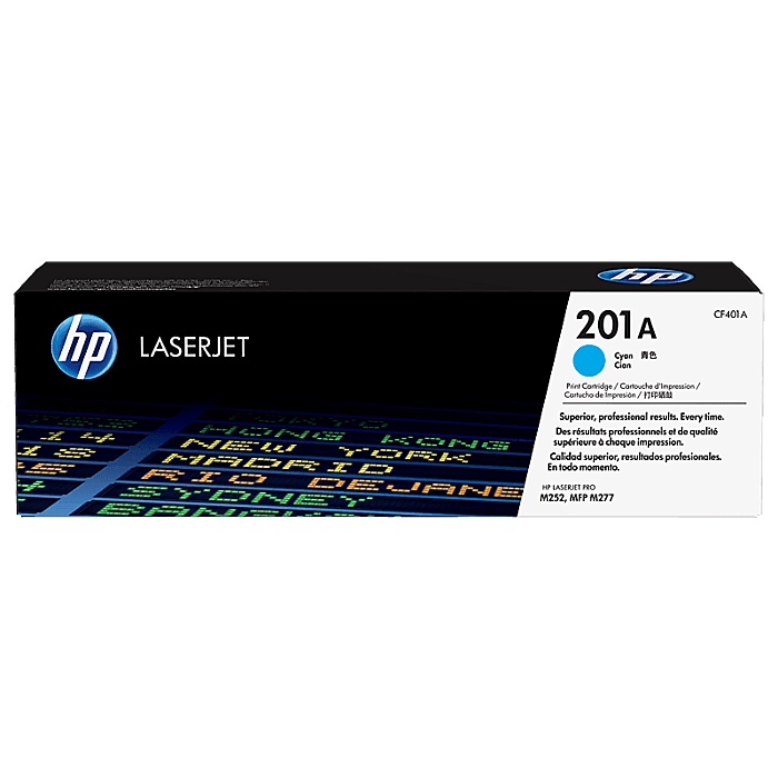 Toner HP 201A Cyan Original LaserJet Cartridge - CF401A