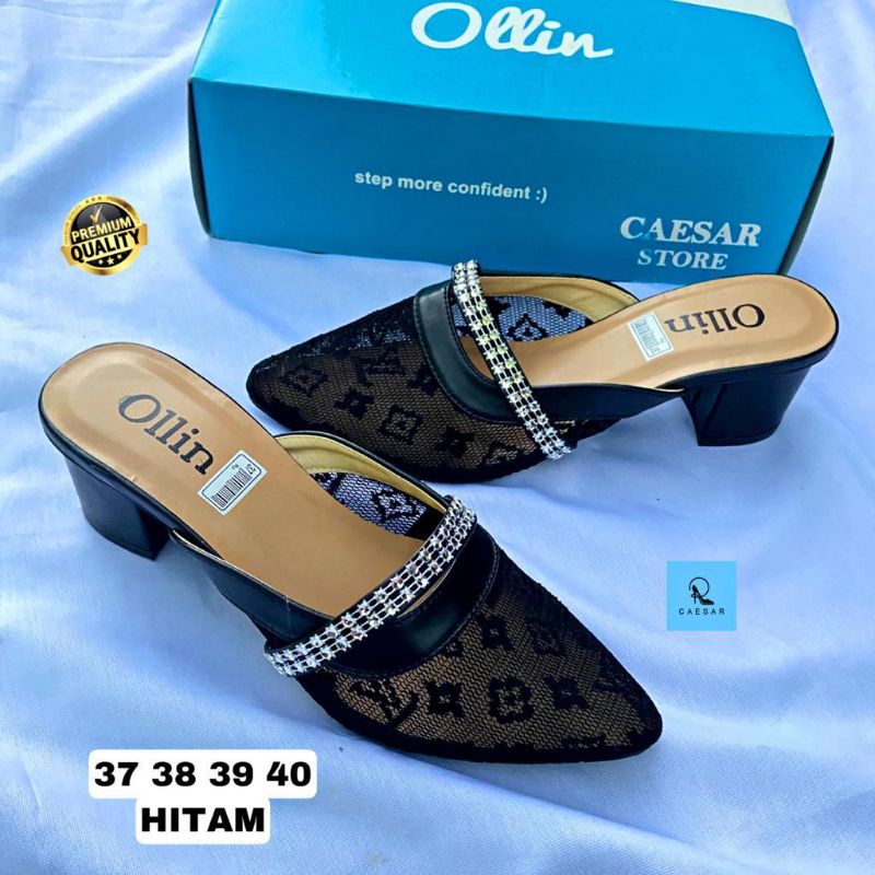 Sepatu Hak Tinggi Wanita LV Ollin Pearly