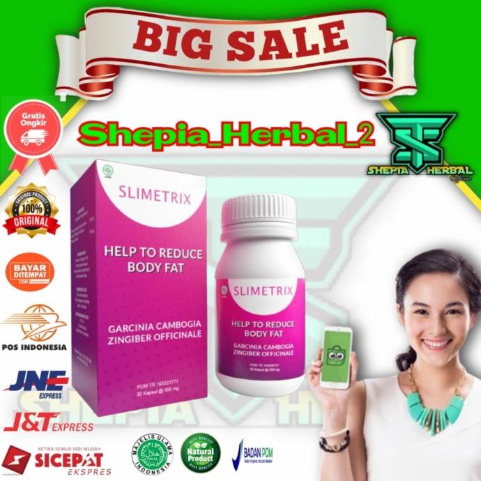:>:>:>:>] Slimetrix Asli Obat Pelangsing Badan Ampuh Original Diet Herbal Alami
