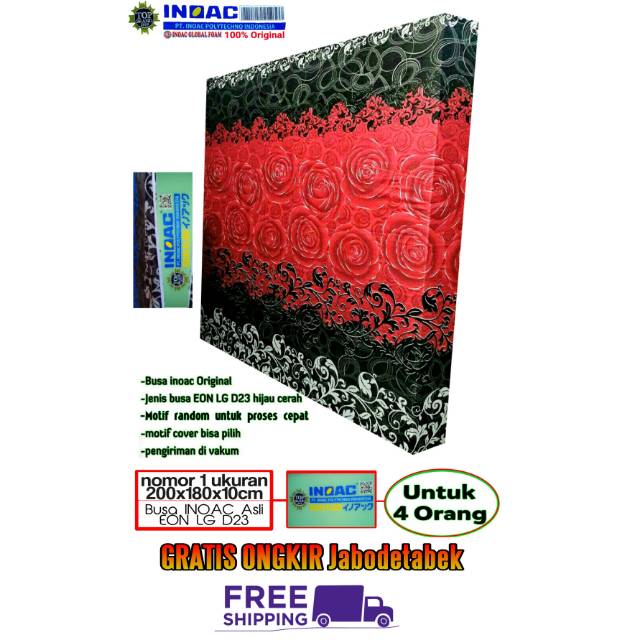 Kasur busa inoac asli D23 no 1 200x180x10cm