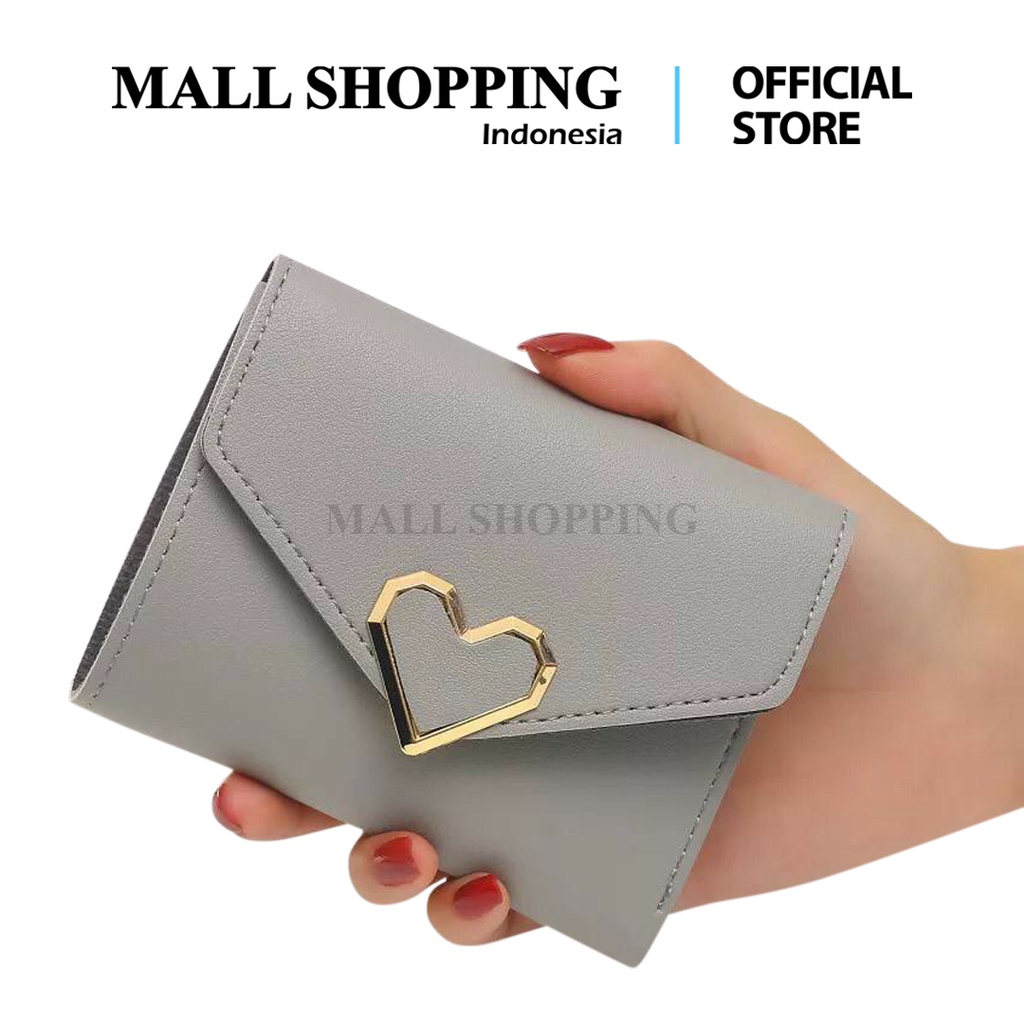 (COD )Dompet Wanita Dompet Kulit Impor Women Fashion Leather Wallet MALLSHOPPING