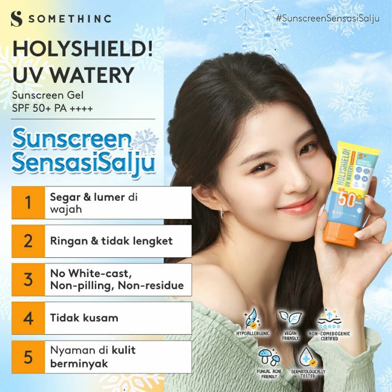 (FULLSIZE) SOMETHINC Holyshield UV Watery Sunscreen Gel Spf50+ PA++++