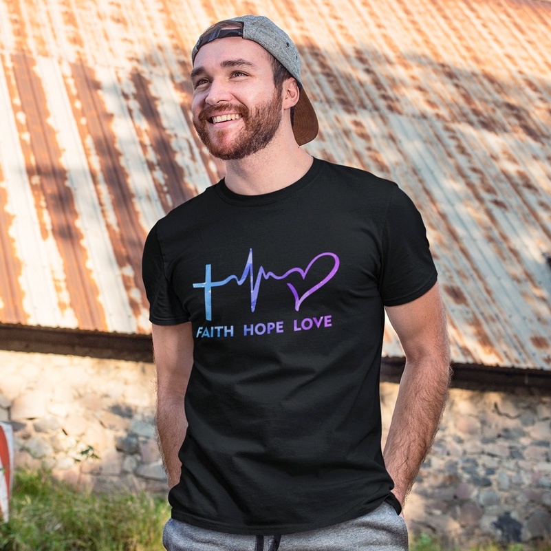 Kaos Rohani Kristen Faith Hope Love | Jeslov Merch | Christian Apparel