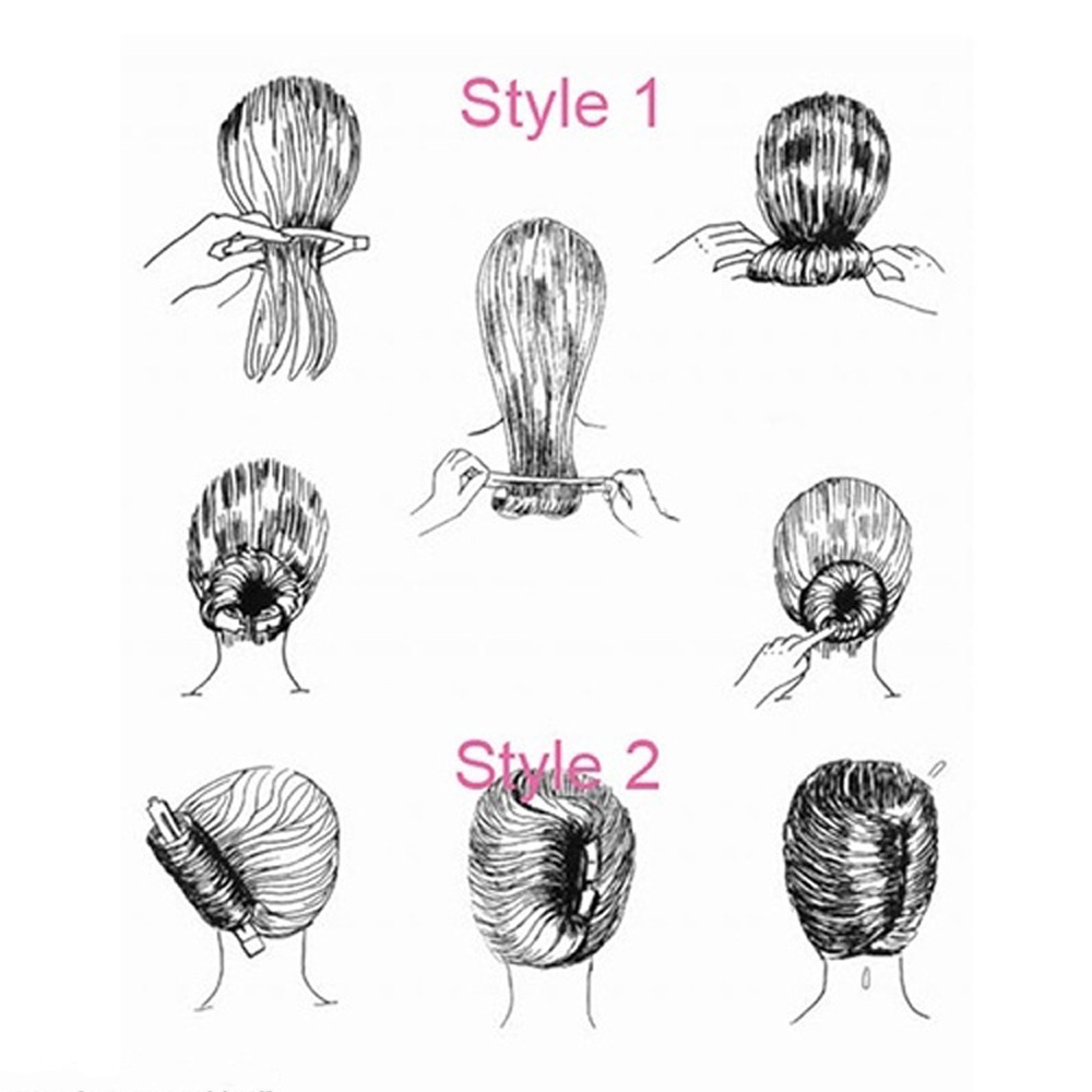 French Styling Aksesoris Rambut Donat Sanggul Klip Rambut DIY Alat Untuk Gadis Wanita Rambut Stik Perangkat Disk Pembuat Twist Headband Holder