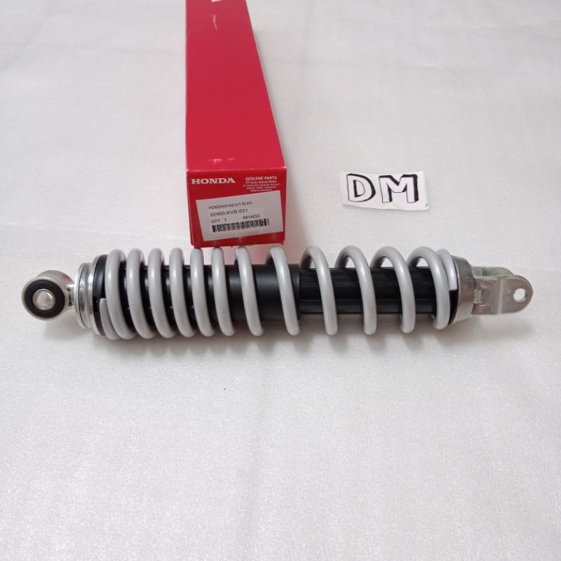 Shock Beker Belakang Beat Scoopy Spacy Vario 110 CW Techno Karbu Per Silver 52400-KVB-931 Asli Origi