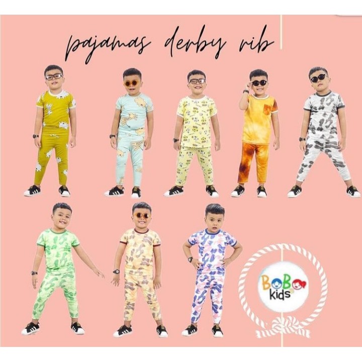 PAJAMAS DERBY TERY Bobo Kids Size 2345th //GROSIR Minimal 10pcs KLIK sampai 10x