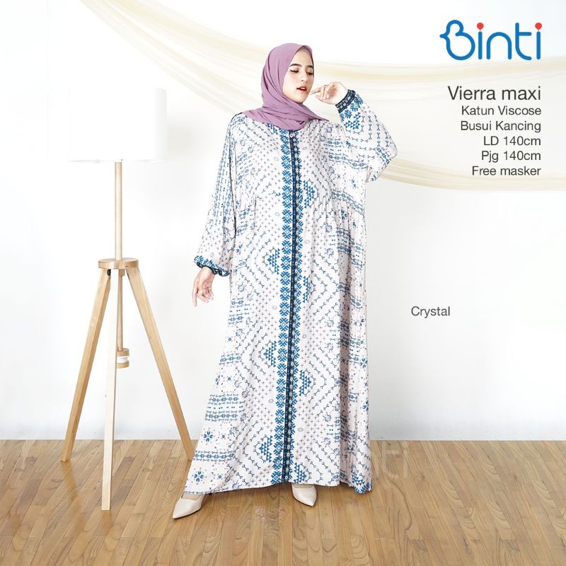 vierra maxi Jumbo gamis jumbo katun ld 140 by binti