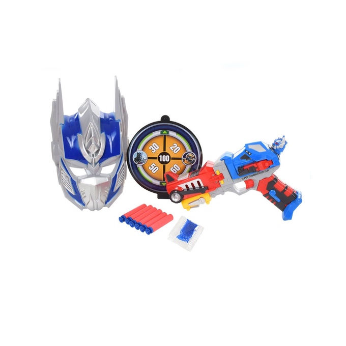 PISTOL OPTIMUS PRIME SOFT BULLET GUN SB391 PISTOL 2 IN 1 TEMBAKAN TRAMSFORMERS