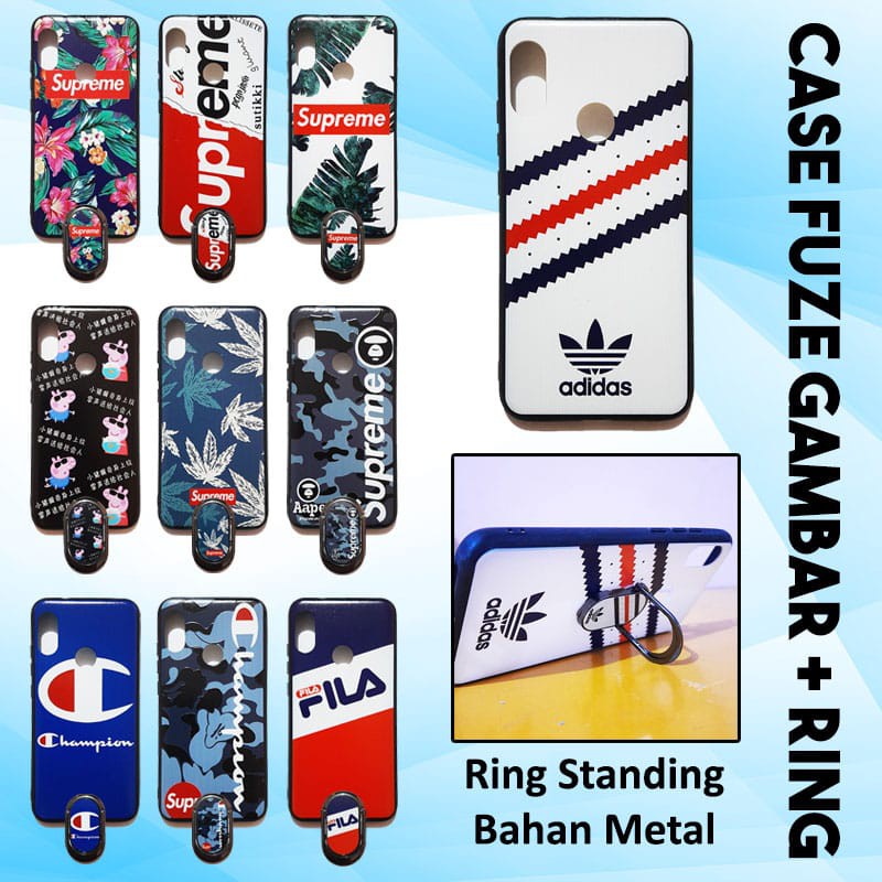 Case hp murah import  J7 2018 J3 2018 Gambar PLUS Ring Standing Metal  Casing Hardcase Motif cowok