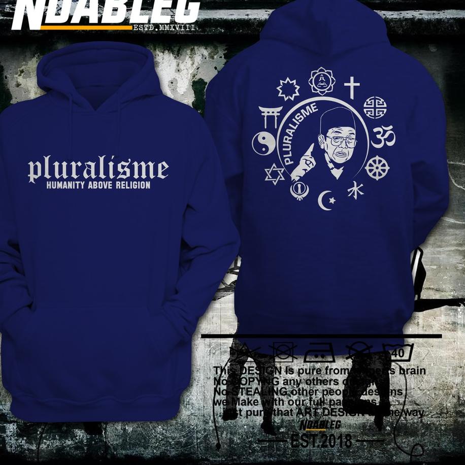 Terbaik SWEATER HOODIE PLURALISME GUSDUR ,,