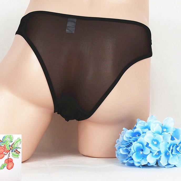 Price Pool⭐ Celana Dalam Pria Open Sexy hot Low Waist transparan G String Pria Thongs bernapas lembu