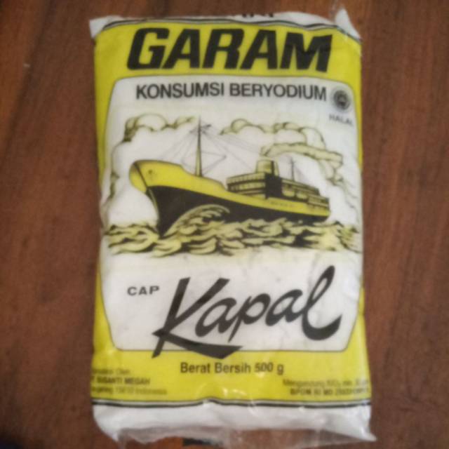 

Garam cap kapal beryodium 500gram - marketstoreID