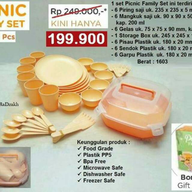 Piknik famili set