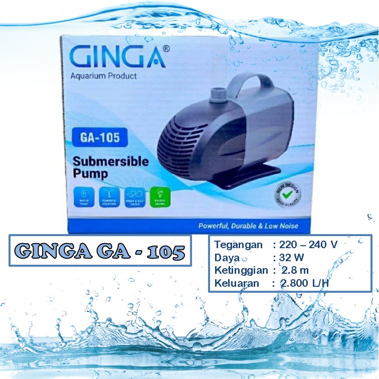 GINGA Pompa Celup Aquarium Water Pump GA 105