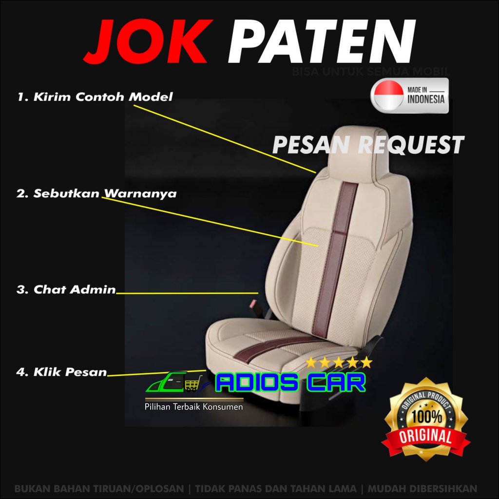 Jok Mobil PATEN Jok Paten Jok Permanen Jok Mobil Permanent Jok Paten Mobil Avanza Xenia Ertiga All N