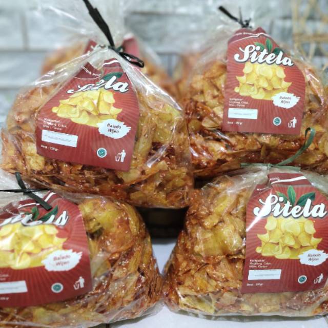 

Keripik Singkong 1kg Balado wijen Sitela