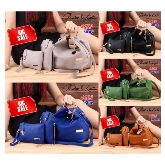 W Bag Charles & Keith 4635  (BIG SALE)