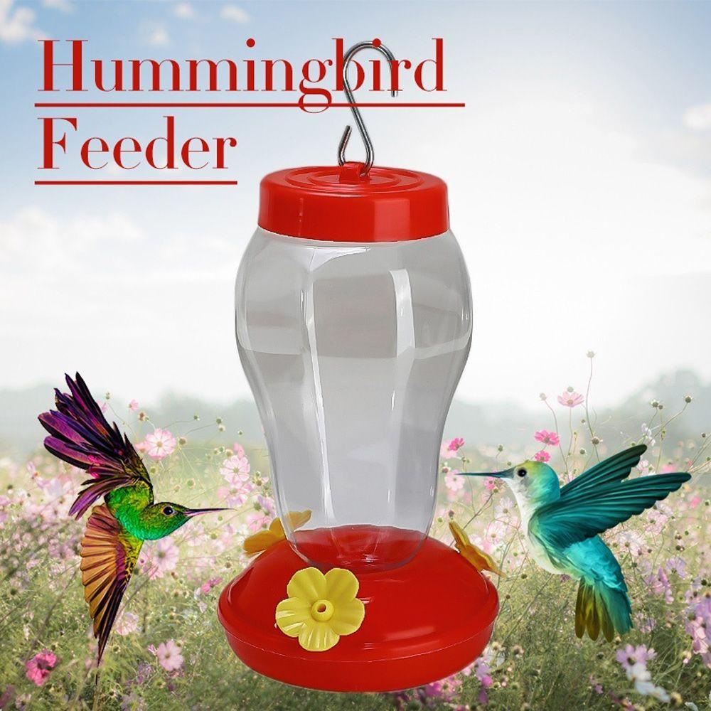 [Elegan] Hummingbird Feeder Plastik Otomatis Dengan Kait Botol Beo Teras Makan Tempat Makan