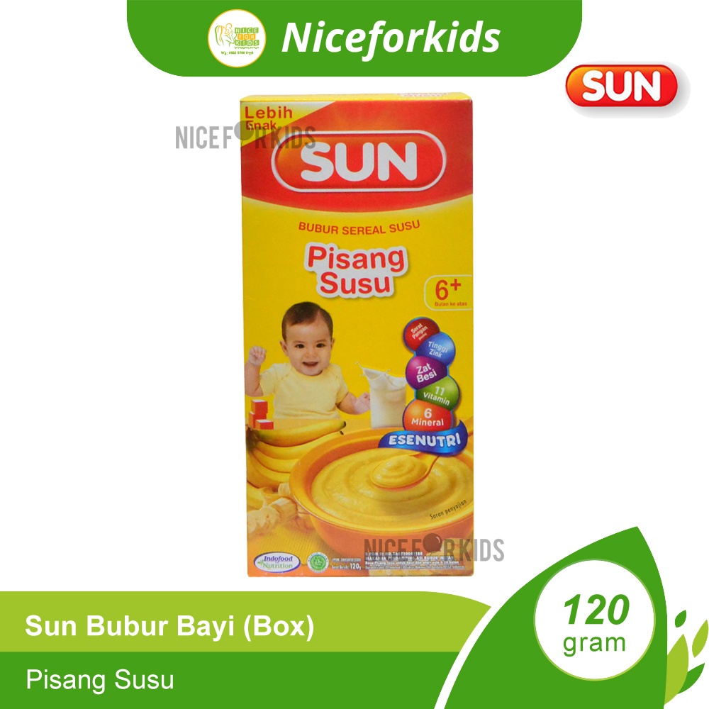 Sun Bubur Bayi 120 gram Box Aneka Rasa