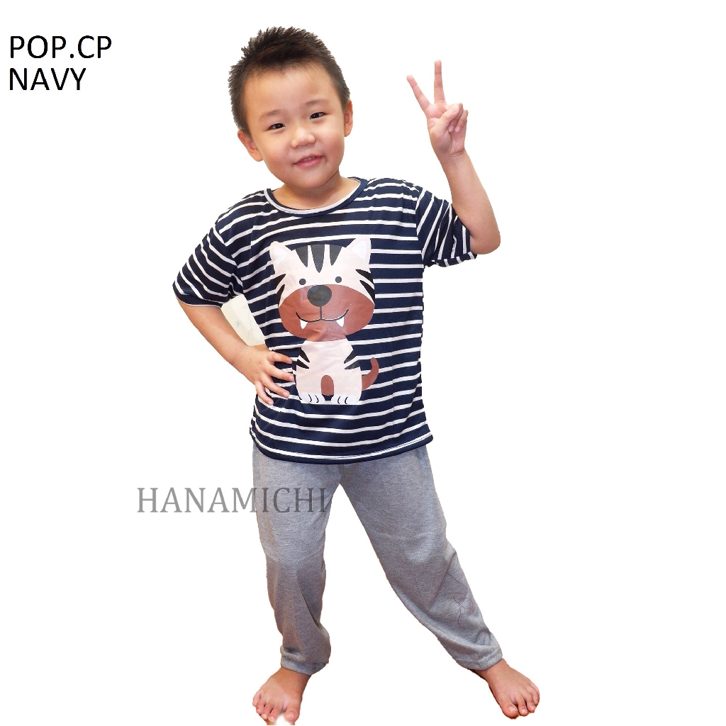 Hanamichi POP.CP Setelan Baju Tidur Anak Lengan Pendek