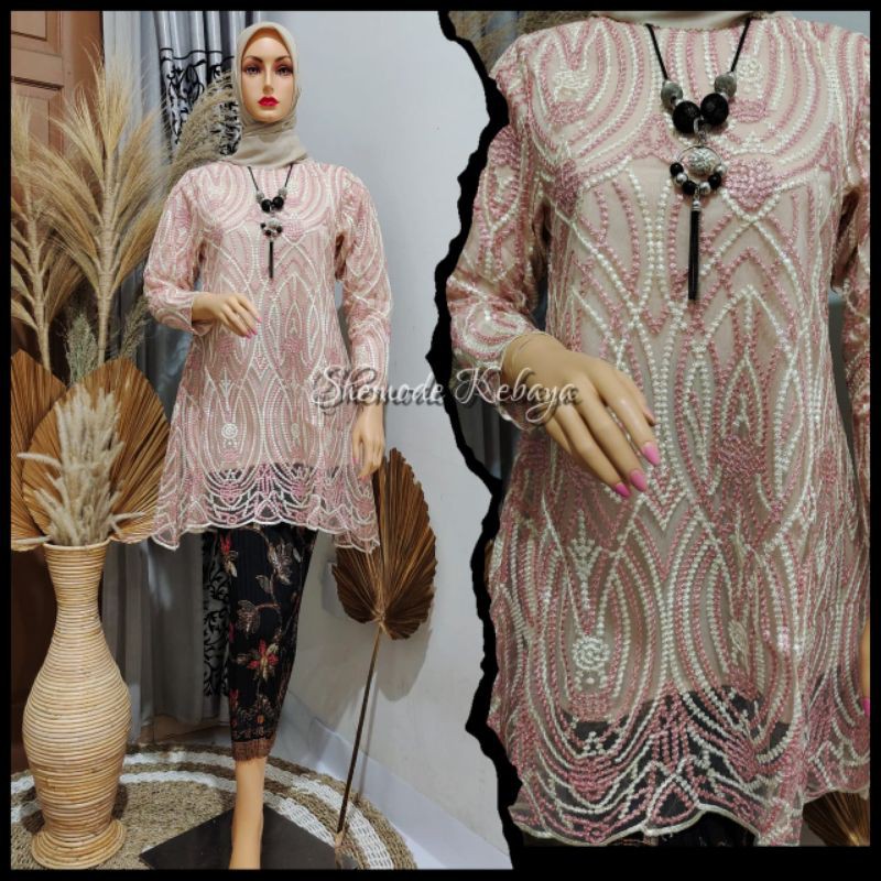 Realpict kebaya tunik/set/kebaya pesta/kebaya wisuda