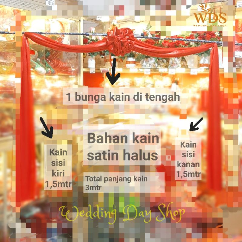 WDS KAIN MERAH SANGJIT / KAIN MERAH PINTU / KAIN MERAH WEDDING / ANGPOU / FUNGPU