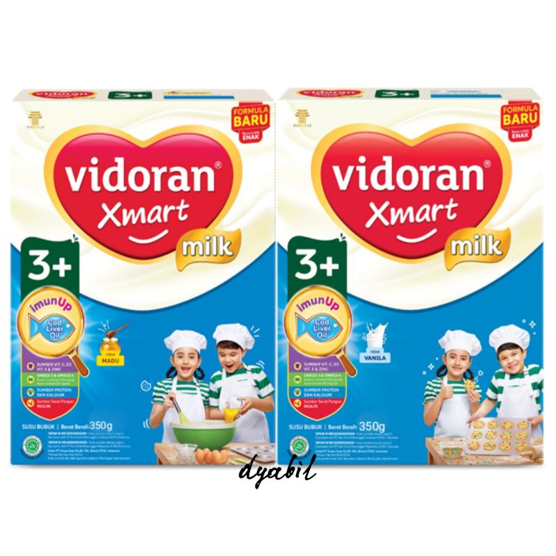 Vidoran Xmart 3+ ImunUp 350 gr  Susu Pertumbuhan Usia 3 5 Tahun