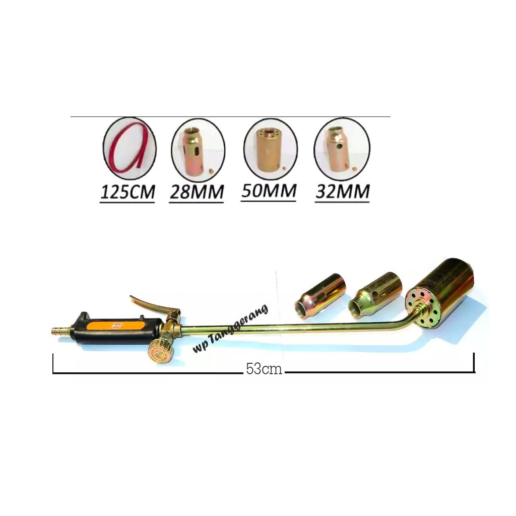 IWA Heating Torch Alat Kepala Las Blander Pemanas Bakar LPG Dengan 3Pcs bisa Bakar Bulu Kambing