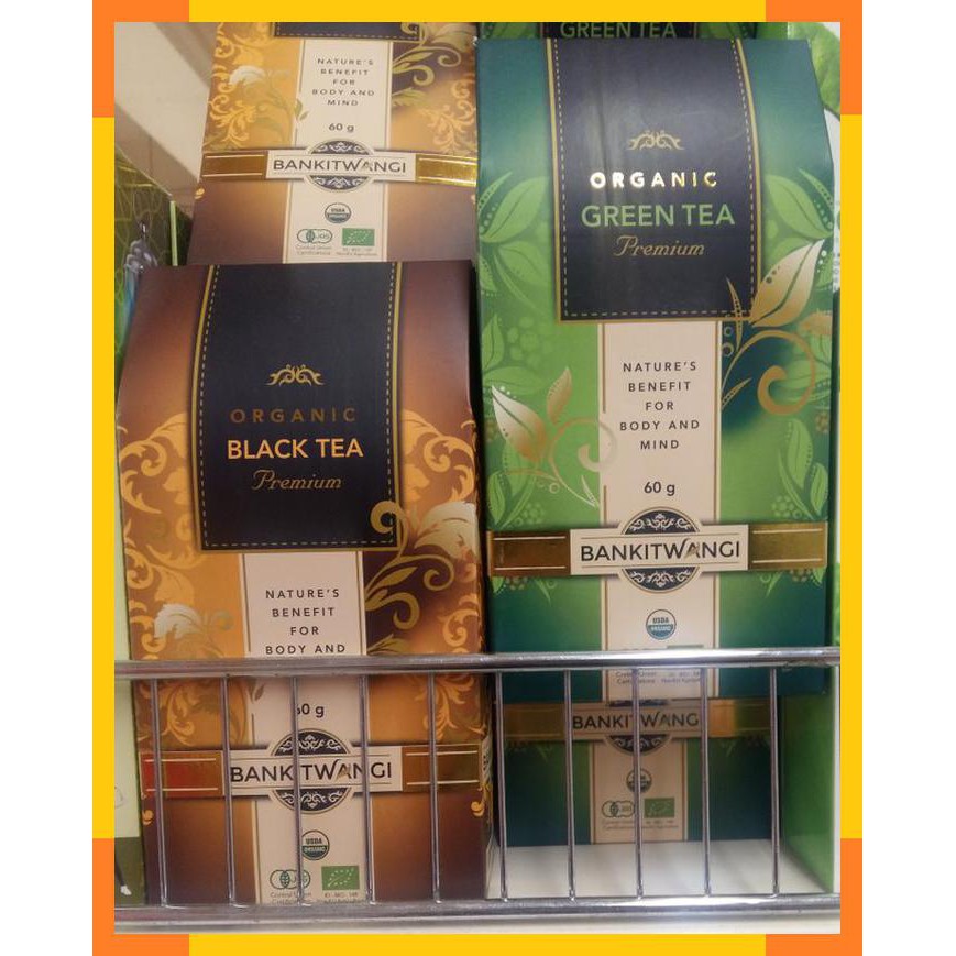 

Bankitwangi tea | teh organik | green tea | black tea | 60 gram