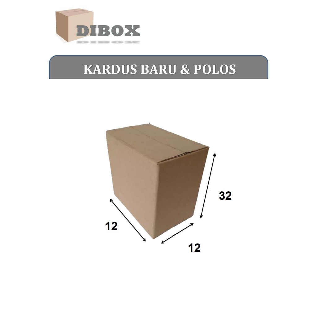 

KARDUS/BOX KARTON POLOS UKURAN 12 X 12 X 32 CM SINGLE WALL