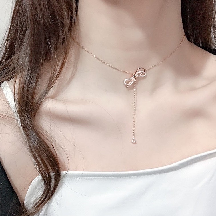 [New] Kalung fashion aksesoris titanium mini korea hadiah wanita cewek 316L anti karat KK113