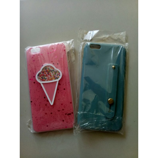Case / Casing Hp Apple Iphone 6+ Plus (Pink Navy Ice Cream)