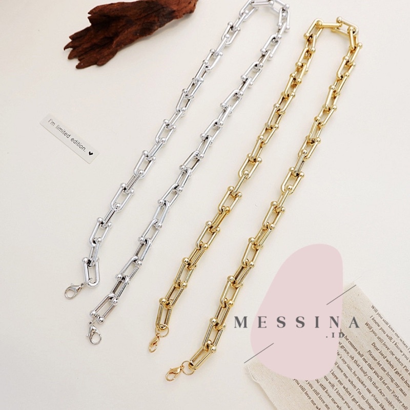 tiffany mask chain rantai masker acrylic korea kalung masker