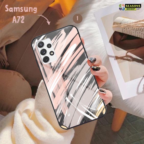 [Samsung A72 ] Soft Case Kaca Glass Samsung A72 | Casing Hp Samsung A72 | Miror Case Samsung A72 | C