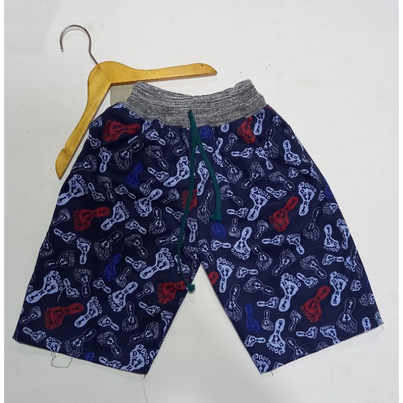 Celana pendek rib motif printing untuk anak usia 5 sampai 8 tahun/celana harian terbaru anak laki-laki untuk santai dan bermain