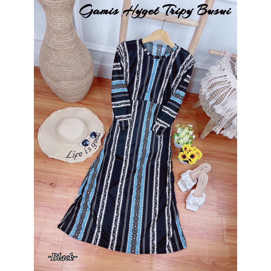 Gamis Hyget Busui Lanjutan Katalog Gamis Murah Gamis Hyget Gamis 30ribuan AH-HY.TRIPY BSUI black
