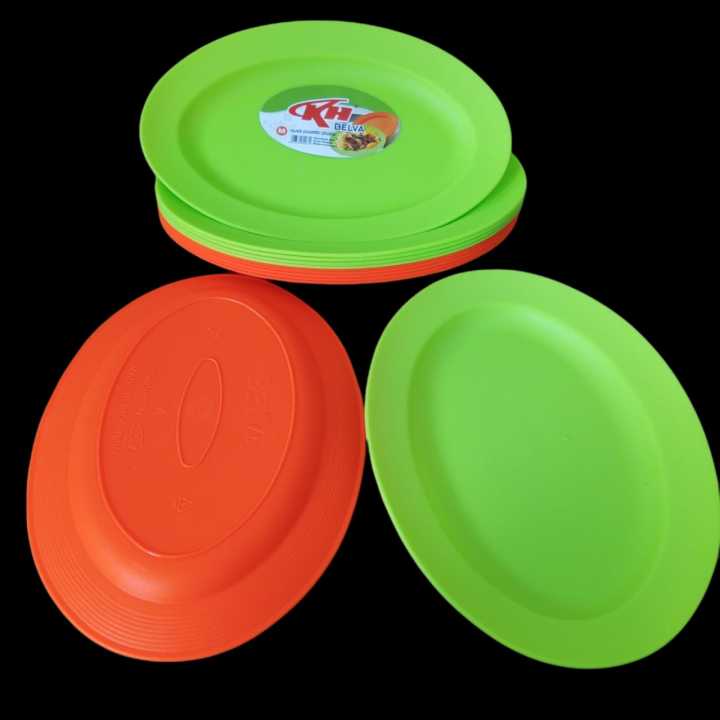 PIRING PLASTIK OVAL BELVA Tebal Piring Makan Saji PIRING OVAL KH BELVA 10 inch