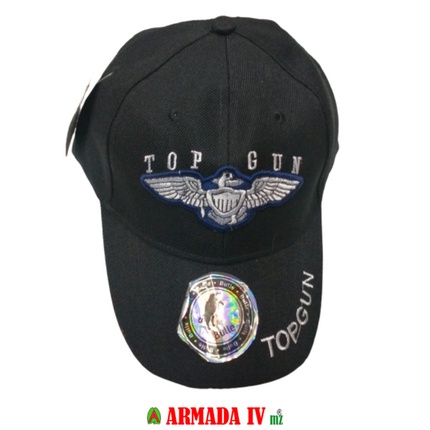 Topi Bulle Top Gun Krem dan Hitam