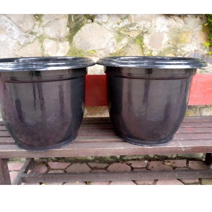 ⚡️GROSIR⚡️ POT TANAM JUMBO 70 CEMPAKA (GLOBAL LION) BESAR HITAM POLOS gas 