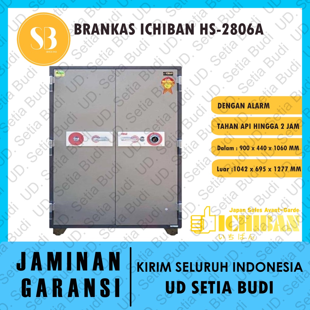 Brankas Ichiban HS-2806A Tahan Api + Alarm 2806 A