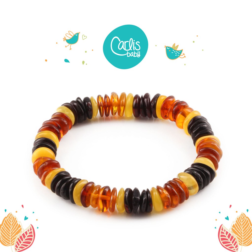 (CCE85 , CCE61) Gelang Amber Elastis untuk Dewasa By Carlis Baby