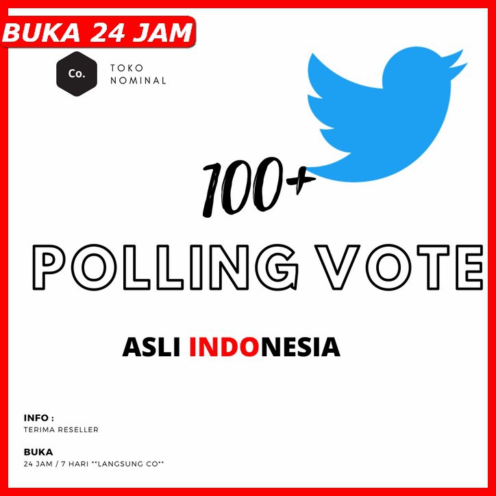 JASA POLLING VOTE TWITTER REAL INDONESIA - JASA VOTING TWITER MURAH