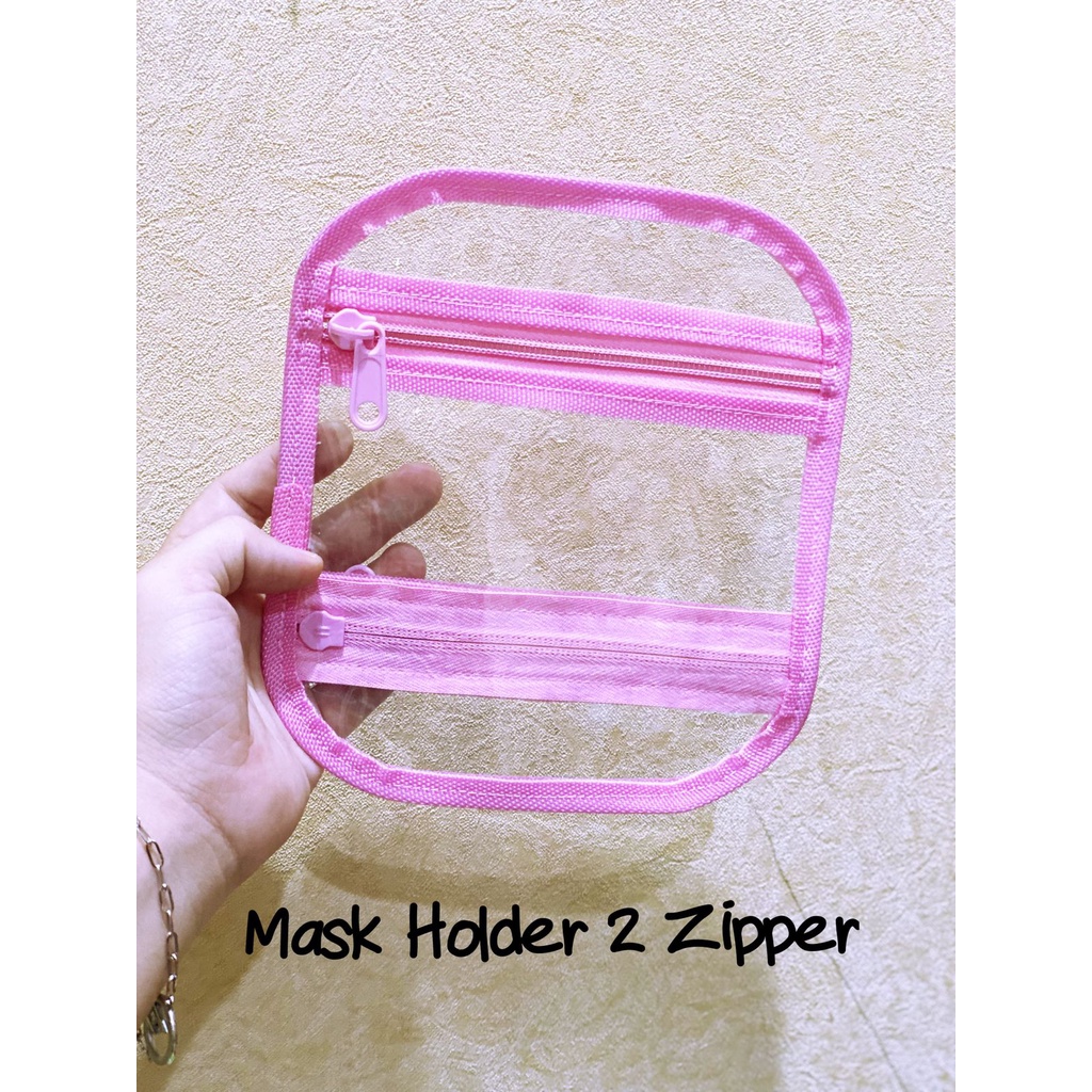 Fawn'G Handmade - Mask Holder 2 Zipper / Dompet Masker 2 sisi zipper