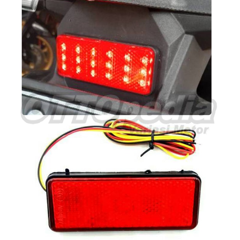 Lampu LED Stop Rem Mata Kucing Motor Nmax Aerox PCX Vario Universal