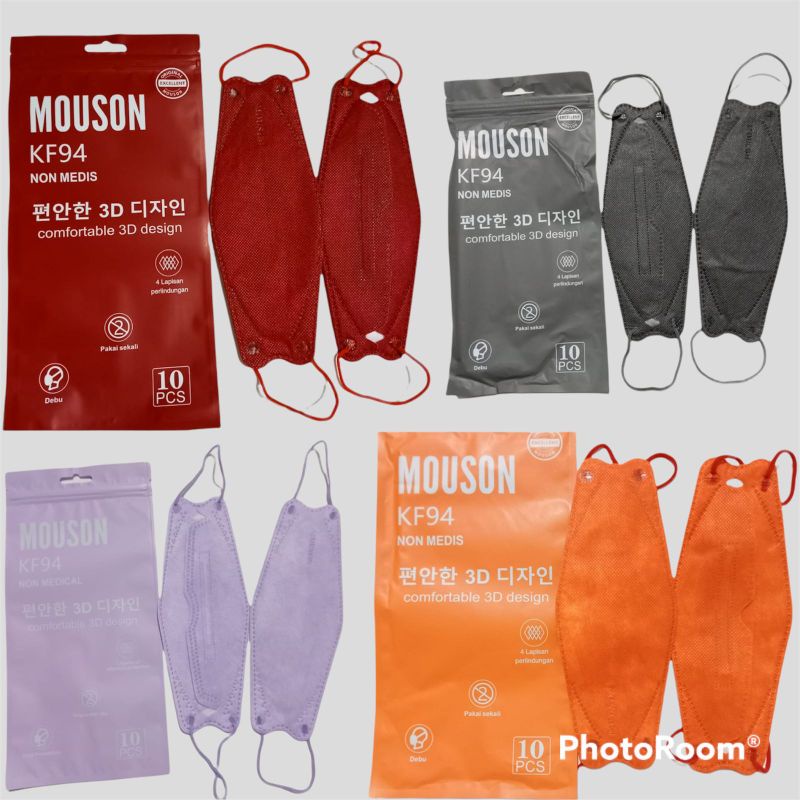 Masker Premium KF94 mouson+C care  isi 10pcs